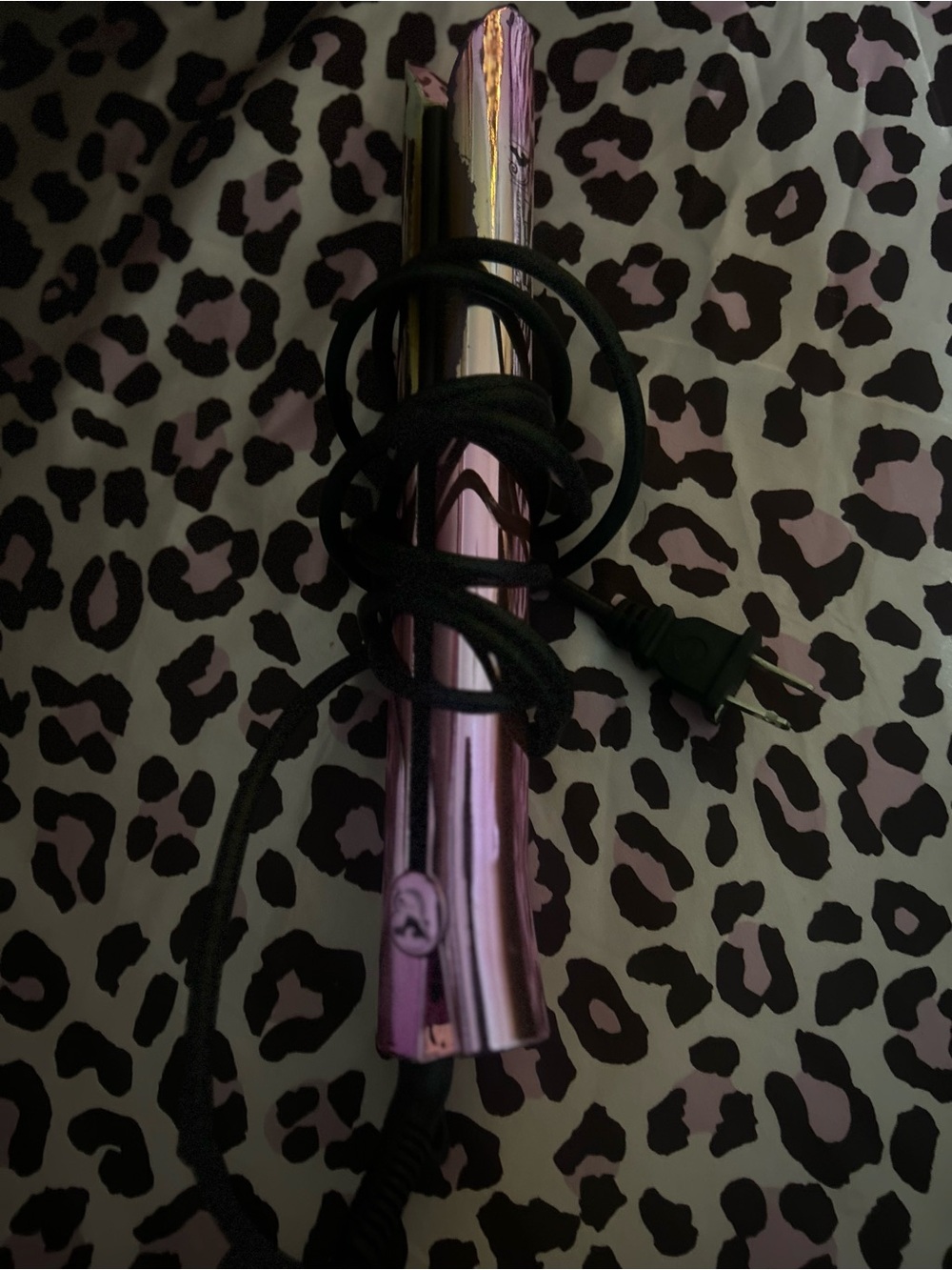 Metallic Pink Hair Curling Wand - Unbranded